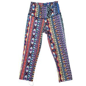Onzie Womens multi colored High Rise Yoga Leggings Size M - Aztec Print